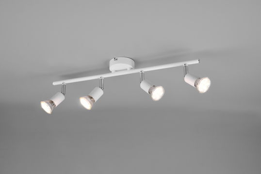 Plafoniera Paris, RL, 50x8x13.5 cm, 35W, 4x GU10, metal, alb mat