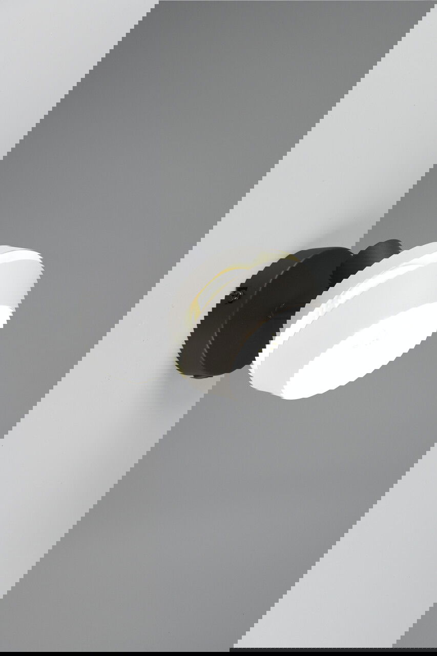 Aplica de perete Isla, RL, 12x18.5 cm, 10W, 1x E14, metal, negru/gri