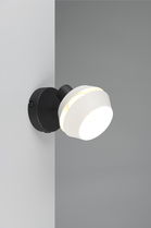 Aplica de perete Isla, RL, 12x18.5 cm, 10W, 1x E14, metal, negru/gri