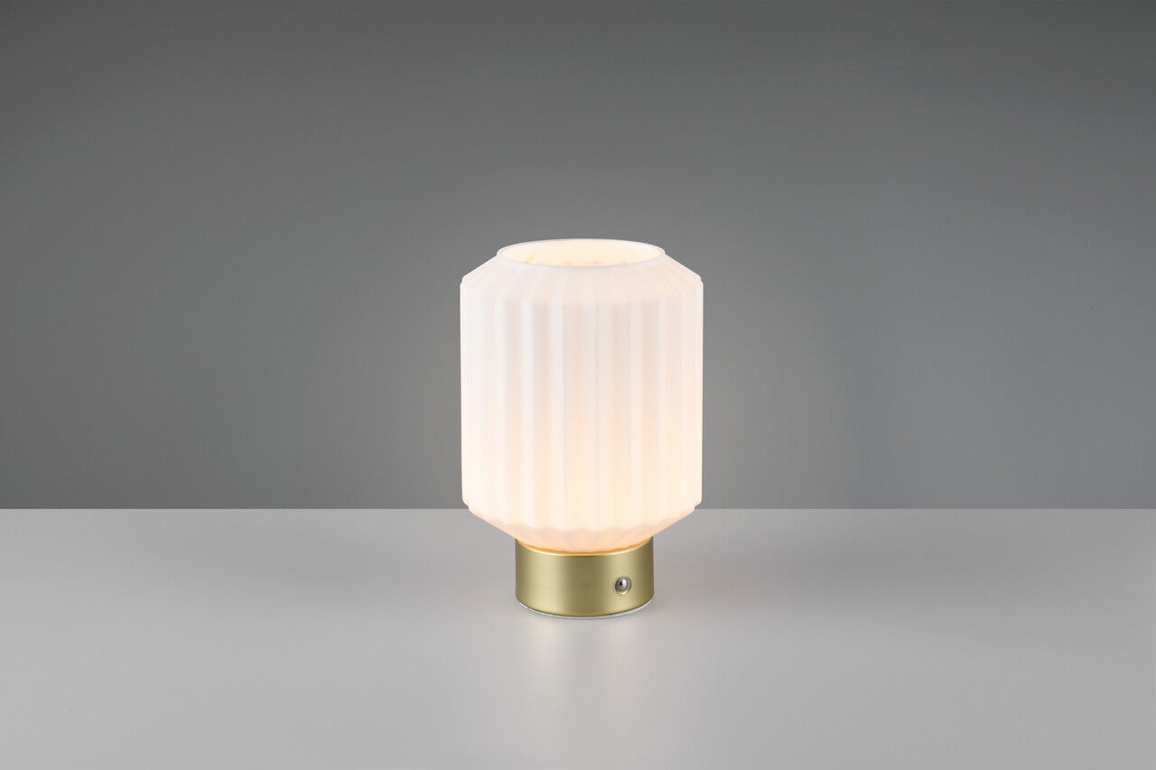 Lampa de masa Lord, RL, 13x19.5 cm, 1.5W, 1x SMD, metal, bronz mat/alb