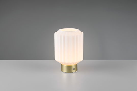 Lampa de masa Lord, RL, 13x19.5 cm, 1.5W, 1x SMD, metal, bronz mat/alb