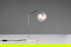 Lampa de masa Paxton, TRIO, 28x15x45 cm, 10W, 1x E14, metal, argintiu