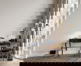 Lampadar Paxton, TRIO, 30x18x200 cm, 10W, 3x E27, metal, negru/auriu