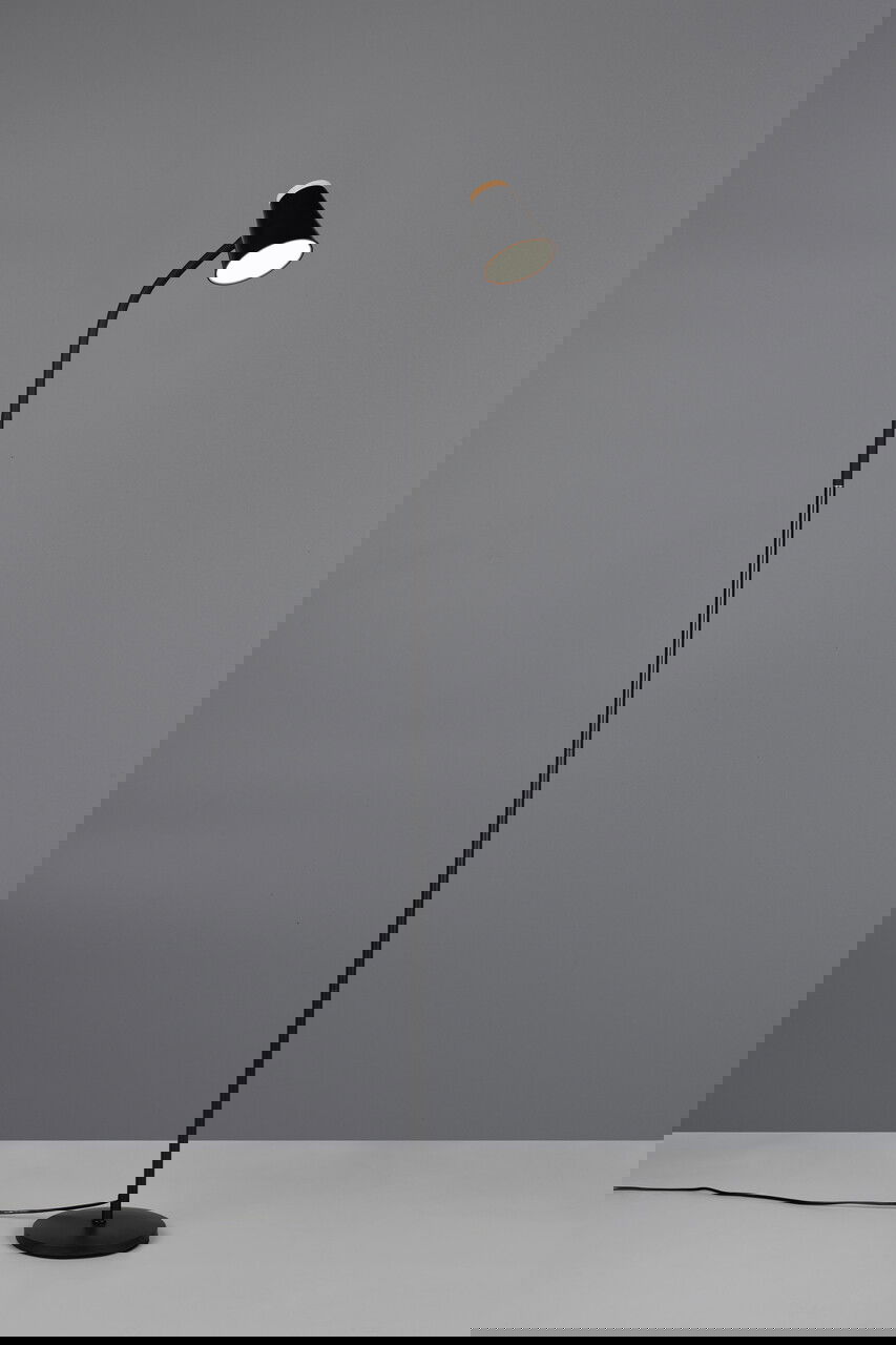 Lampadar Pongo, RL, 19.5x145 cm, 4.5W, 1x SMD, plastic, negru/natur