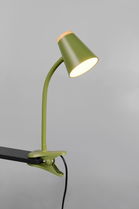 Lampa de masa Pongo, RL, 9.5x33 cm, 4.5W, 1x SMD, plastic, verde/natur