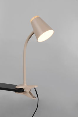 Lampa de masa Pongo, RL, 9.5x33 cm, 4.5W, 1x SMD, plastic, bej/natur