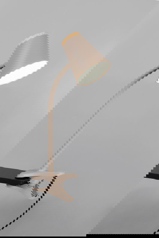 Lampa de masa Pongo, RL, 9.5x33 cm, 4.5W, 1x SMD, plastic, bej/natur