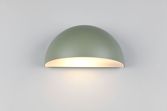 Aplica de perete pentru exterior Maas, TRIO, 27x15.5x14.3 cm, 10W, 1x E27, aluminiu, verde