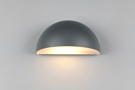 Aplica de perete pentru exterior Maas, TRIO, 27x15.5x14.3 cm, 10W, 1x E27, aluminiu, antracit