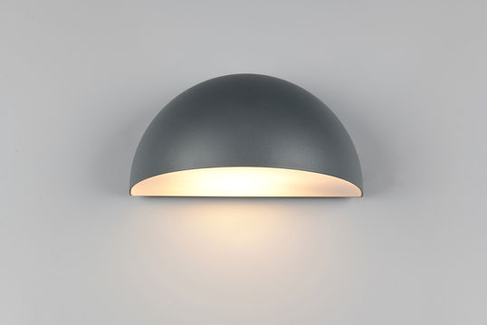 Aplica de perete pentru exterior Maas, TRIO, 27x15.5x14.3 cm, 10W, 1x E27, aluminiu, antracit