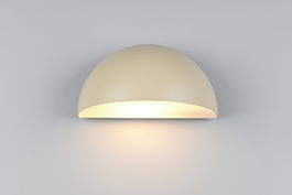 Aplica de perete pentru exterior Maas, TRIO, 27x15.5x14.3 cm, 10W, 1x E27, aluminiu, bej