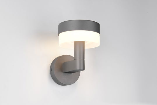 Aplica de perete pentru exterior Mackenzie, TRIO, 22x16.5x22.5 cm, 8W, 1x SMD, aluminiu, antracit