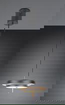 Lustra Keaton, TRIO, 40x150 cm, 34.5W, 1x SMD, metal, negru/auriu