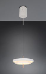 Lustra Keaton, TRIO, 40x150 cm, 34.5W, 1x SMD, metal, gri/auriu