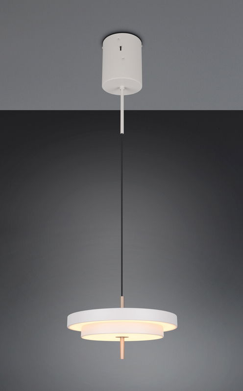 Lustra Keaton, TRIO, 40x150 cm, 34.5W, 1x SMD, metal, gri/auriu