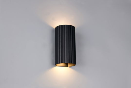 Aplica de perete Soka, TRIO, 9.5x8.5x18 cm, 10W, 2x GU10, metal, negru mat