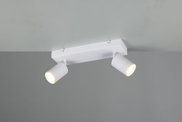 Plafoniera Soka, TRIO, 30x9x14.5 cm, 10W, 2x GU10, metal, alb mat