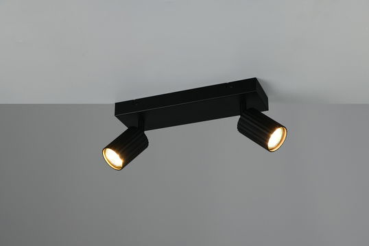 Plafoniera Soka, TRIO, 30x9x14.5 cm, 10W, 2x GU10, metal, negru mat