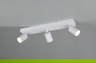 Plafoniera Soka, TRIO, 50x9x14.5 cm, 10W, 3x GU10, metal, alb mat