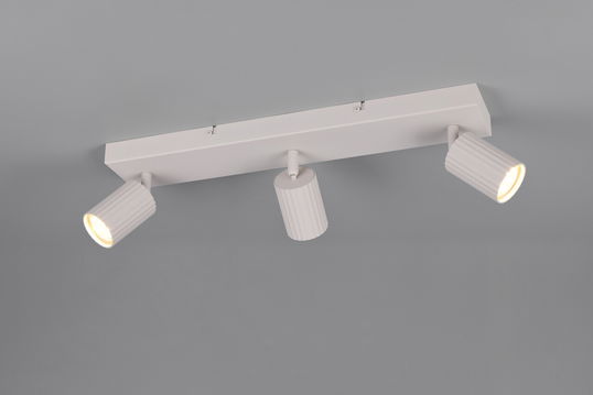 Plafoniera Soka, TRIO, 50x9x14.5 cm, 10W, 3x GU10, metal, gri