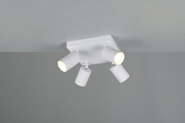 Plafoniera Soka, TRIO, 20x20x14.5 cm, 10W, 4x GU10, metal, alb mat