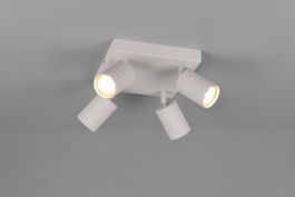 Plafoniera Soka, TRIO, 20x20x14.5 cm, 10W, 4x GU10, metal, gri