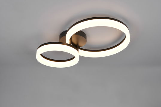 Plafoniera Scope, RL, 51x33x12 cm, 22W, 1x SMD, plastic, negru mat/alb