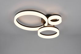 Plafoniera Scope, RL, 51x40.5x12.5 cm, 32W, 1x SMD, plastic, negru mat/alb