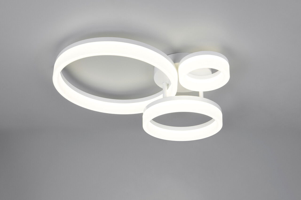 Plafoniera Scope, RL, 51x40.5x12.5 cm, 32W, 1x SMD, plastic, alb mat