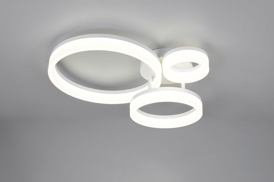 Plafoniera Scope, RL, 51x40.5x12.5 cm, 32W, 1x SMD, plastic, alb mat