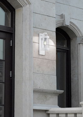 Aplica de perete pentru exterior Sambesi, TRIO, 12.5x33 cm, 28W, 1x E27, aluminiu, alb mat