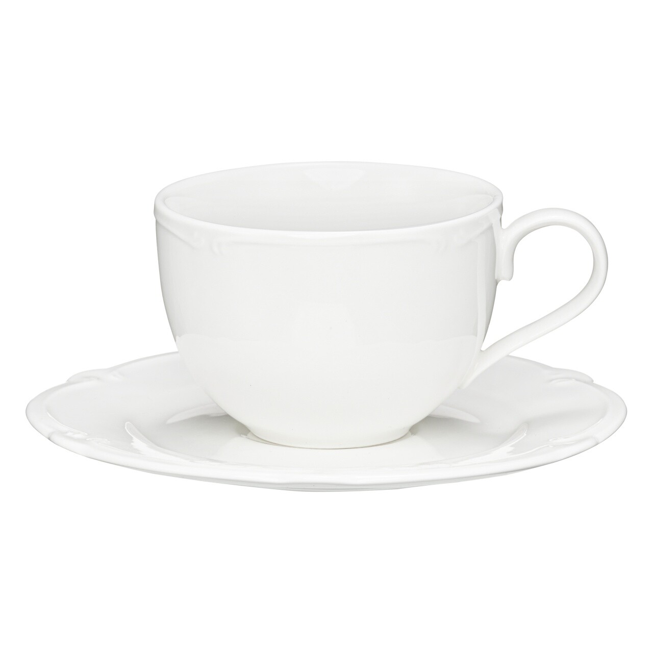 Set ceai / cafea 12 piese, Pola, Ambition, 220 ml, portelan, alb