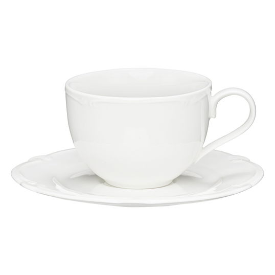 Set ceai / cafea 12 piese, Pola, Ambition, 220 ml, portelan, alb