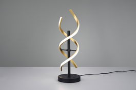 Lampa de masa Sequence, TRIO, 13.5x16x48.5 cm, 20.5W, 1x LED, aluminiu, negru/bronz mat