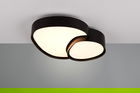 Plafoniera Rise, TRIO, 40x37.7x8 cm, 21W, 1x SMD, metal, negru mat