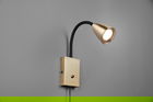 Lampa de perete Wanda, TRIO, 8.5x22x23.5 cm, 10W, 1x GU10, metal, bronz mat/negru