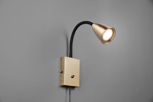 Lampa de perete Wanda, TRIO, 8.5x22x23.5 cm, 10W, 1x GU10, metal, bronz mat/negru