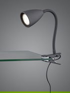 Lampa de masa Wanda, TRIO, 7x20 cm, 10W, 1x GU10, metal, negru mat