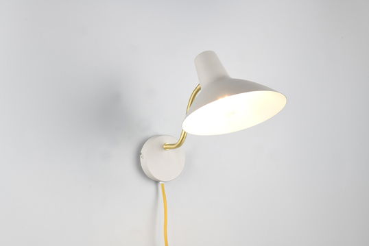 Lampa de perete Traveller, TRIO, 32.7x21 cm, 10W, 1x E27, metal, gri/auriu