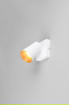 Aplica de perete Sharp, TRIO, 10x15.5x10 cm, 10W, 1x GU10, metal, alb mat