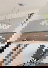 Lustra Tommy, RL, 75x12x150 cm, 28W, 4x E14, metal, nichel mat/alb