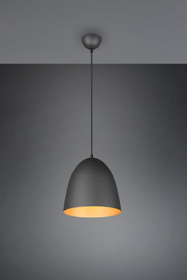 Lustra Tilda, RL, 25x150 cm, 40W, 1x E27, metal, negru/auriu
