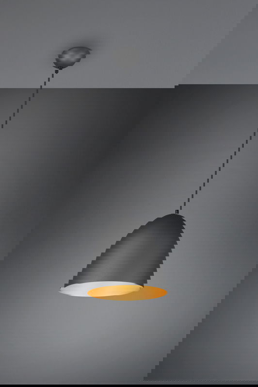 Lustra Tilda, RL, 25x150 cm, 40W, 1x E27, metal, negru/auriu