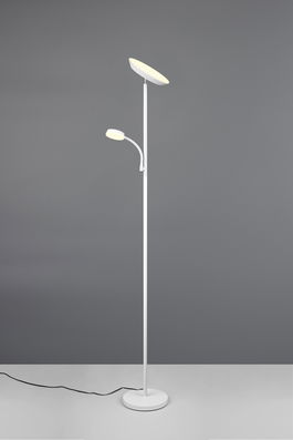 Lampadar Specter, RL NOW, 25/9.3x178 cm, 17W/4.5, 2x SMD, metal, alb mat