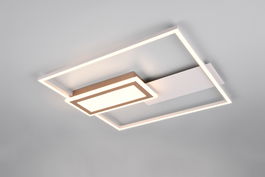 Plafoniera Spiro, RL NOW, 53x50x6.2 cm, 32W, 1x SMD, metal, gri/natur