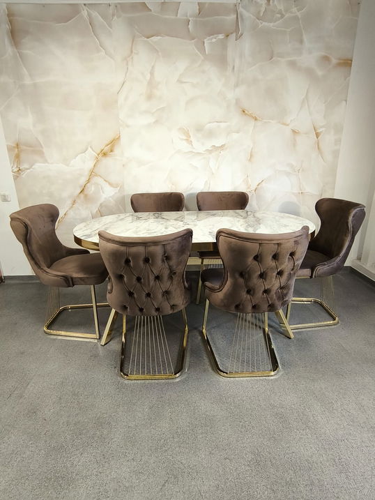 SET STELLA MARO MASA+6 SCAUNE PERSONALIZABIL PE CULORI