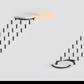 Suport pentru flori Ddedoni, Homla, 20x53.5 cm, metal/lemn, negru/natur