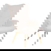 Fotoliu Moss, Homla, 70x55x95 cm, lemn/poliester, bej deschis