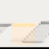 Recipient cu capac pentru usturoi Sylan, Homla, 11.9x9.9x10.5 cm, ceramica/lemn, crem/natur