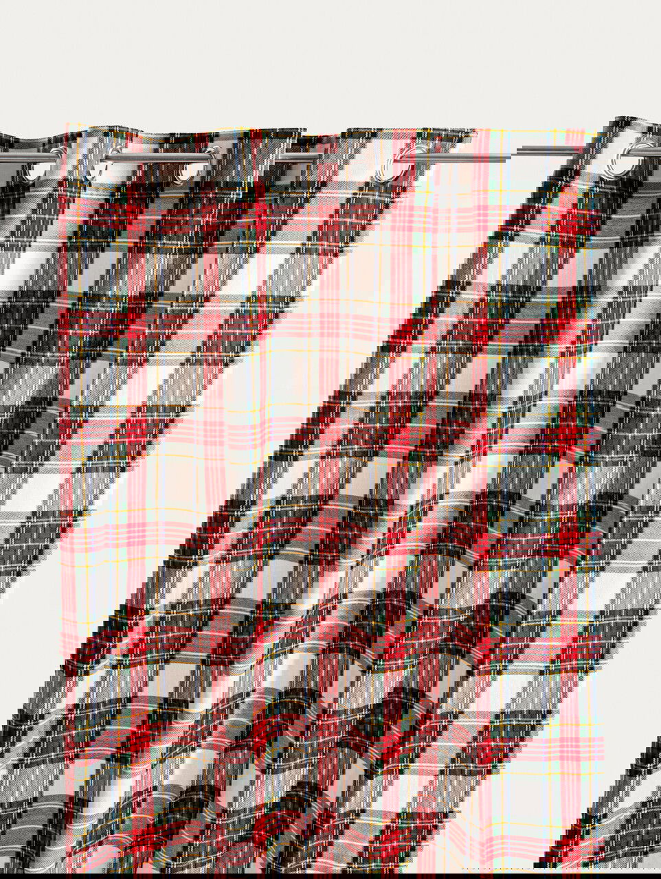 Draperie Tartan, Homla, 140x250 cm, bumbac, multicolor